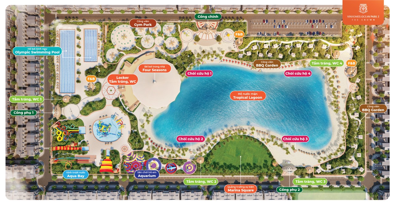 Công viên nước VinWonders Water Park - VinWonders Hà Nội – “vũ trụ giải trí” ngay tại bờ đông thủ đô