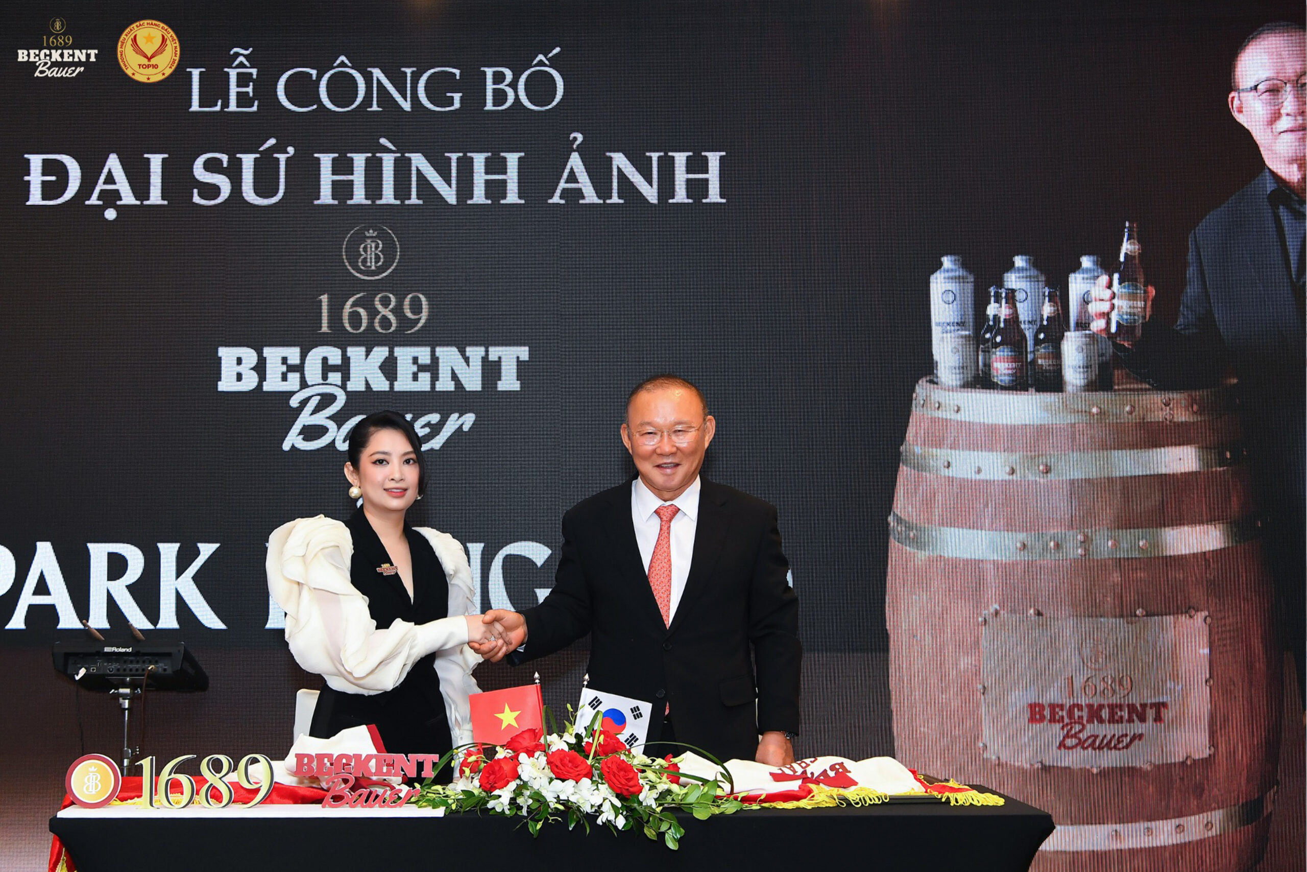 HLV PARK HANG SEO CHÍNH THỨC TRỞ THÀNH ĐẠI SỨ HÌNH ẢNH THƯƠNG HIỆU 1689 BECKENT BAUER
